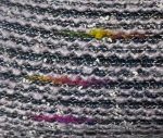 Black and Purple Boucle Sweater Knit