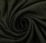 Dark Green Rib Knit