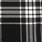 Black and White Plaid Double Knit