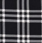 Black and White Plaid Jersey